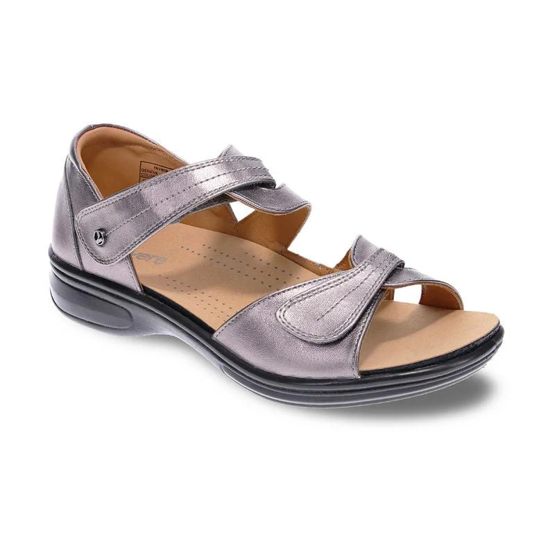 Trendy sandals for men with canvas straps and easy slip-on design for casual outings-Geneva Closed Heel Leather Sandals