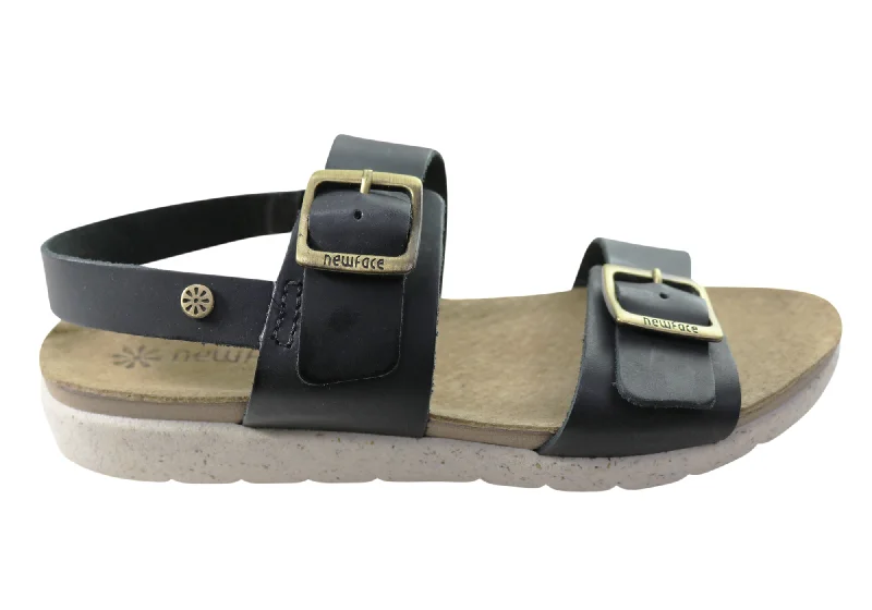 Waterproof sandals for men with durable straps and slip-resistant soles-New Face Valley Womens Comfortable Leather Sandals Made In Brazil