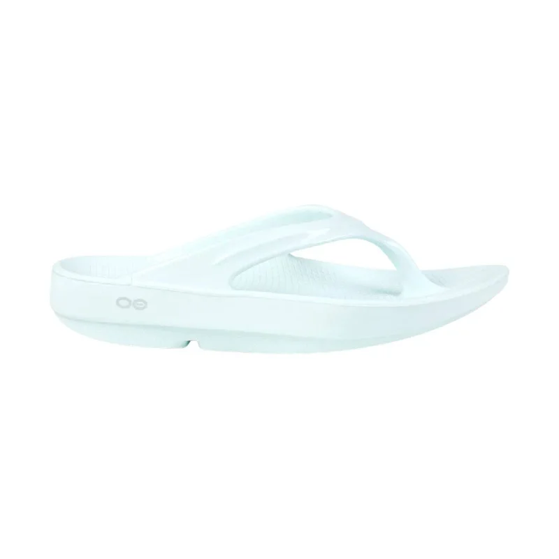 Comfortable sandals for women with contoured footbed and easy-to-adjust straps-OOfos Women's OOlala Sandals - Ice