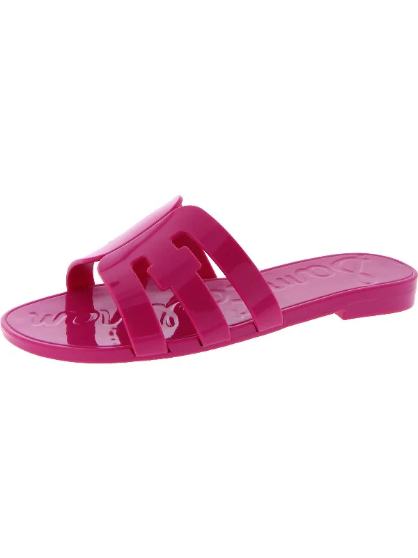 Casual sandals for men with rubber footbed and adjustable buckle for easy wear-Bay Jelly Mini Girls Bid Kid Cut-Out Jelly Sandals