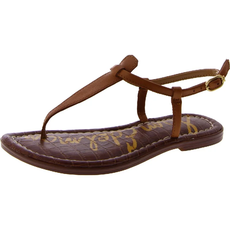 Stylish sandals for men with leather straps and simple yet sophisticated design-Gigi Kids Girls Buckle T-Strap Sandals