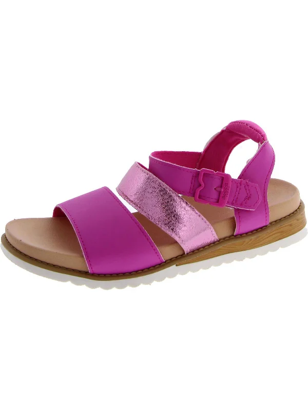 Comfortable sandals for men with slip-on style and supportive footbed for all-day wear-Island Glow Kids Girls Little Kid Strappy Sandals