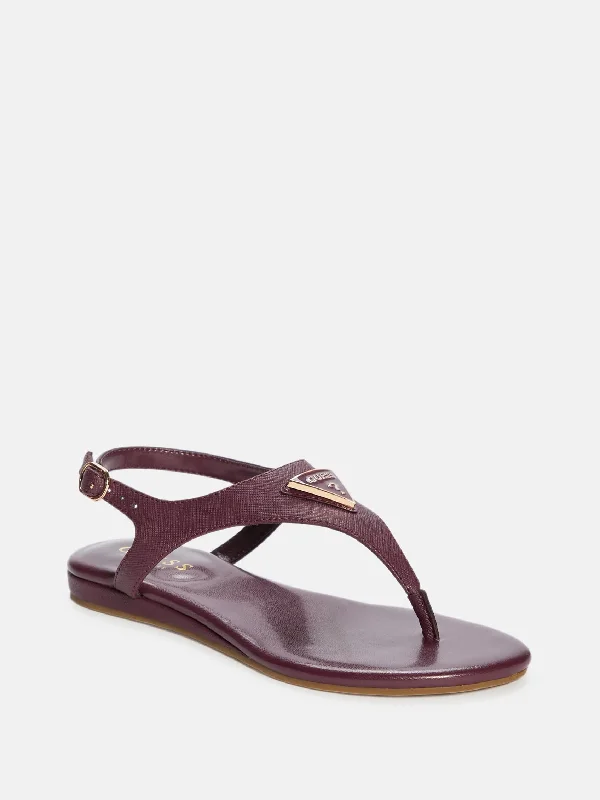 Stylish sandals for women with metallic accents and sleek, minimalist style-Jerrah T-Strap Sandals