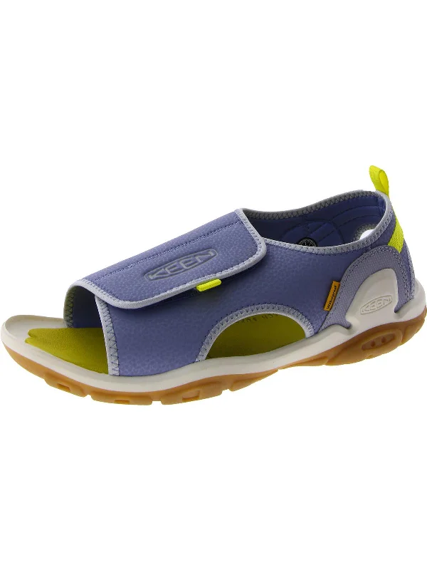 Trendy sandals for women with gladiator-inspired design and flat soles for chic wear-Knotch River Girls Big Kid Adjustable Sport Sandals