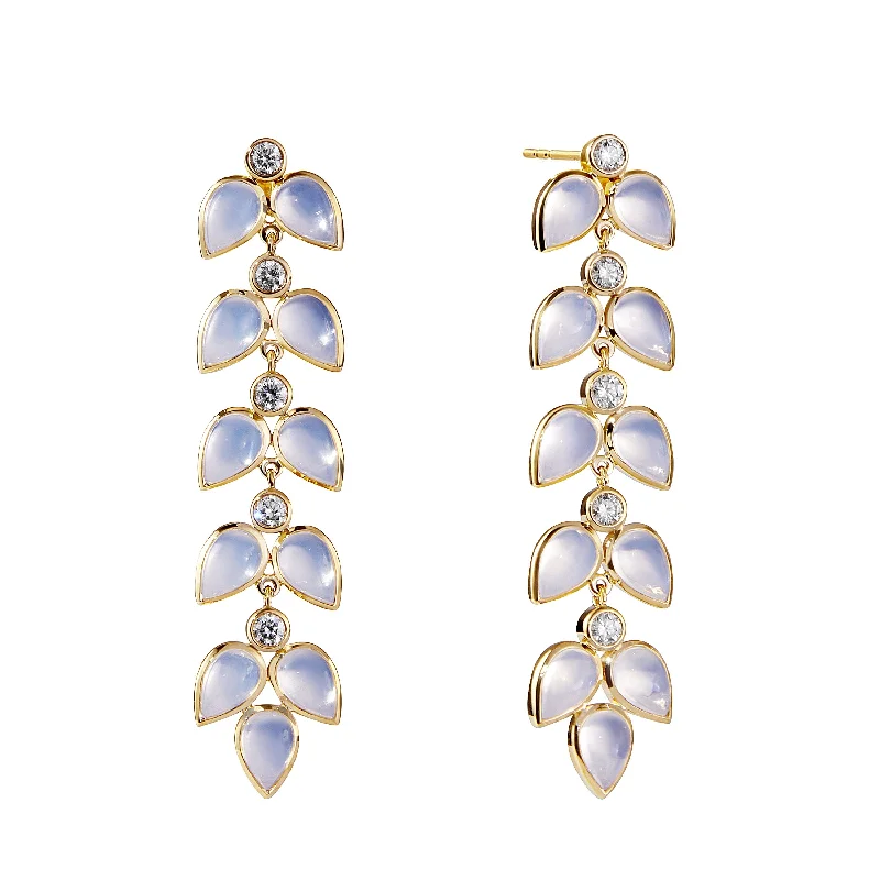 Best hoop earrings with gemstone accents for a colorful and elegant appearance-Leaf Earrings