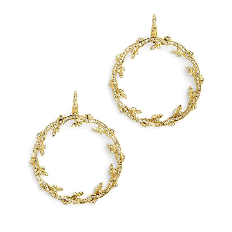 Hoop earrings with textured gold for a refined and sophisticated aesthetic-Twine Earrings