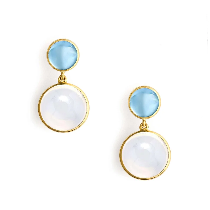 Hoop earrings with pearl accents for a chic and classic style-Cabochon Earrings