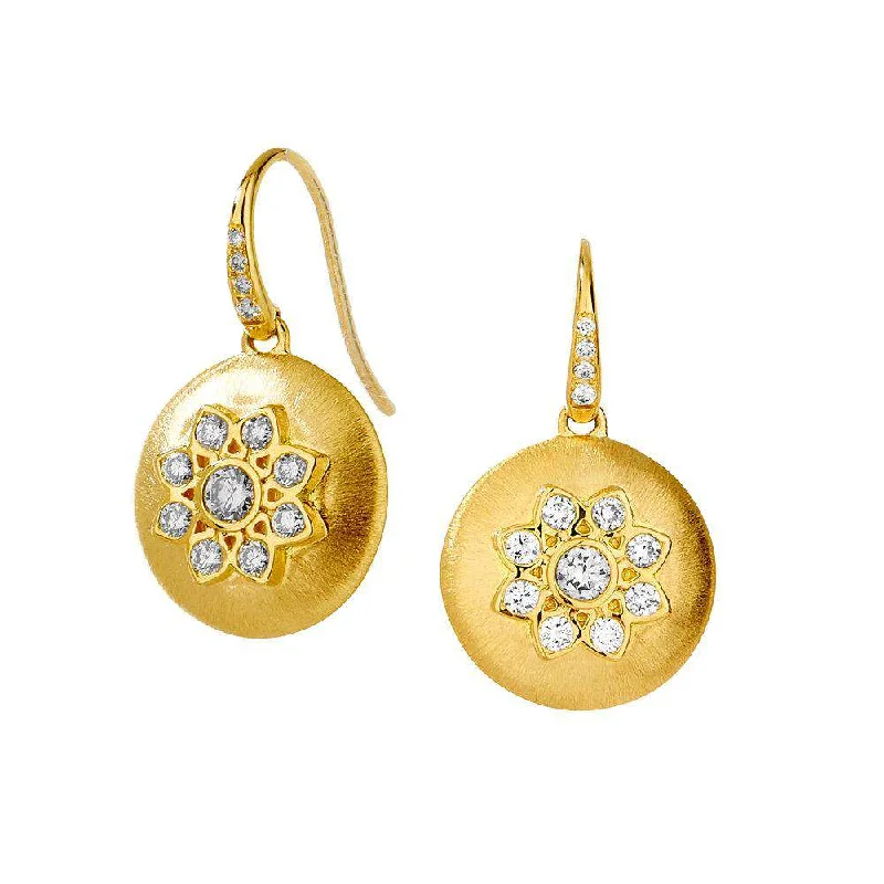 Best hoop earrings with lever-back closures for secure and easy wear-Satin Flower Earrings