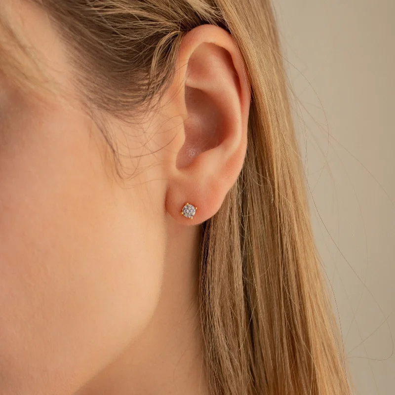 Best hoop earrings with minimal embellishments for a sleek and modern look-Booker Large Diamond Studs