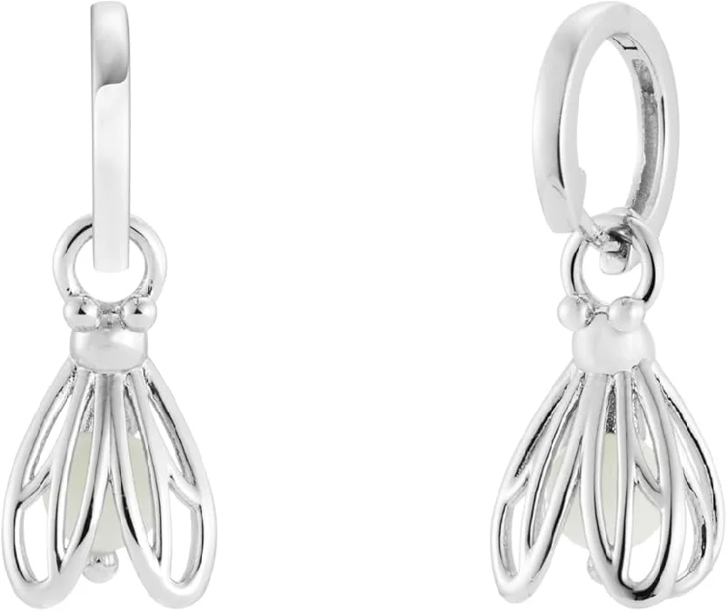 Best hoop earrings with butterfly motifs for a playful and whimsical appearance-Glow in Dark Firefly Dangle Earrings