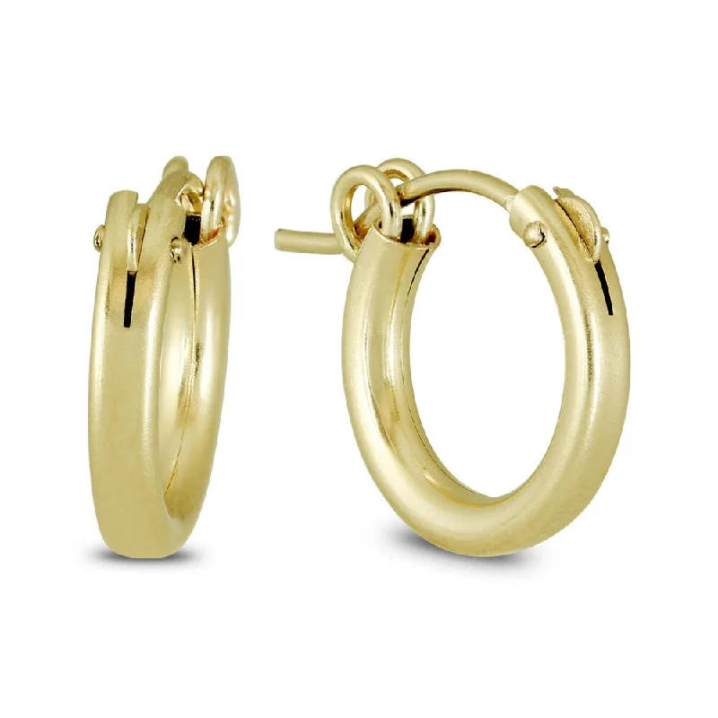 Best hoop earrings with detachable studs for a versatile and adjustable accessory-Marquee Jewels 14k Yellow Gold Filled Hoop Earrings