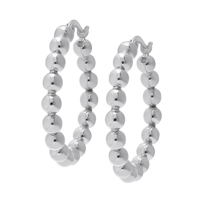 Best hoop earrings with detachable studs for a versatile and adjustable accessory-Victoria Townsend .925 Sterling Silver Bubble Hoop Earring