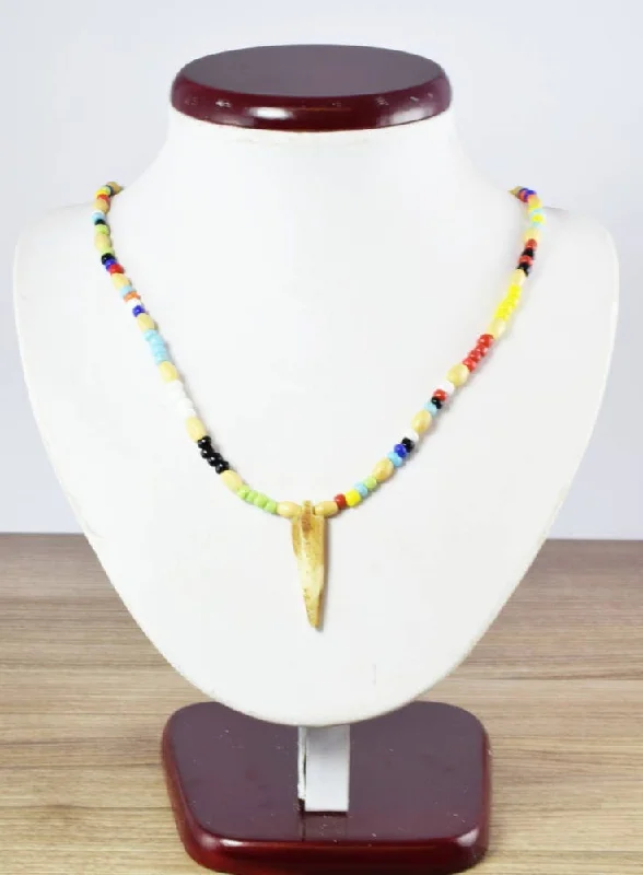 Best necklaces and pendants with black diamonds for an edgy, bold statement-10" Wood Egyptian  Beaded Handmade Necklace, Ceramic Pendant,Tribal Jewelry, Pendant African Wood Necklace Natural Healing,Handmade ,African