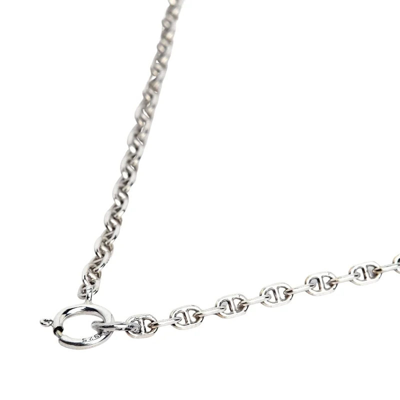 Trendy necklaces and pendants with geometric shapes for a modern aesthetic-2mm Anchor Link Chain Sterling Silver Necklace