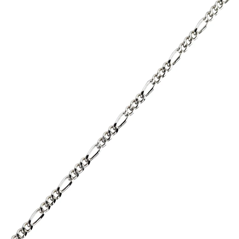 Best necklaces and pendants with floral designs for a feminine and elegant feel-2mm sterling silver figaro link chain necklace