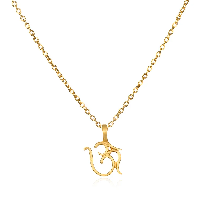 Necklaces and pendants with pearls for a classic and sophisticated touch-Sacred Om Necklace