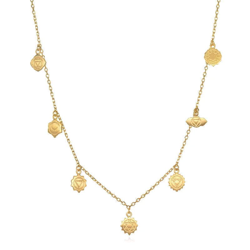 Elegant necklaces and pendants with gold chains for a chic, timeless appearance-Aligned in Harmony Chakra Choker