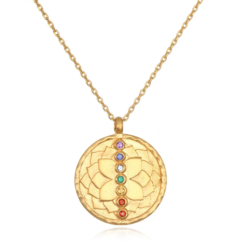 Best necklaces and pendants with opal and gold for a vibrant, luxurious contrast-Aligned in Purpose Chakra Necklace