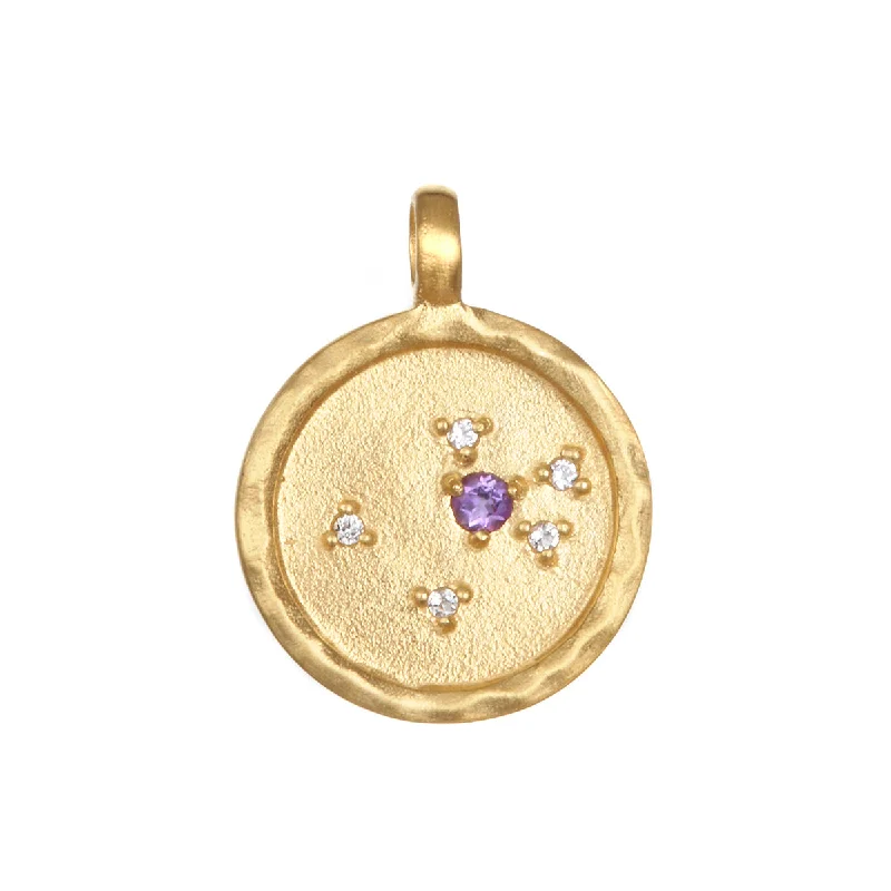 Necklaces and pendants with star-shaped designs for a whimsical, celestial touch-Aquarius Zodiac Charm