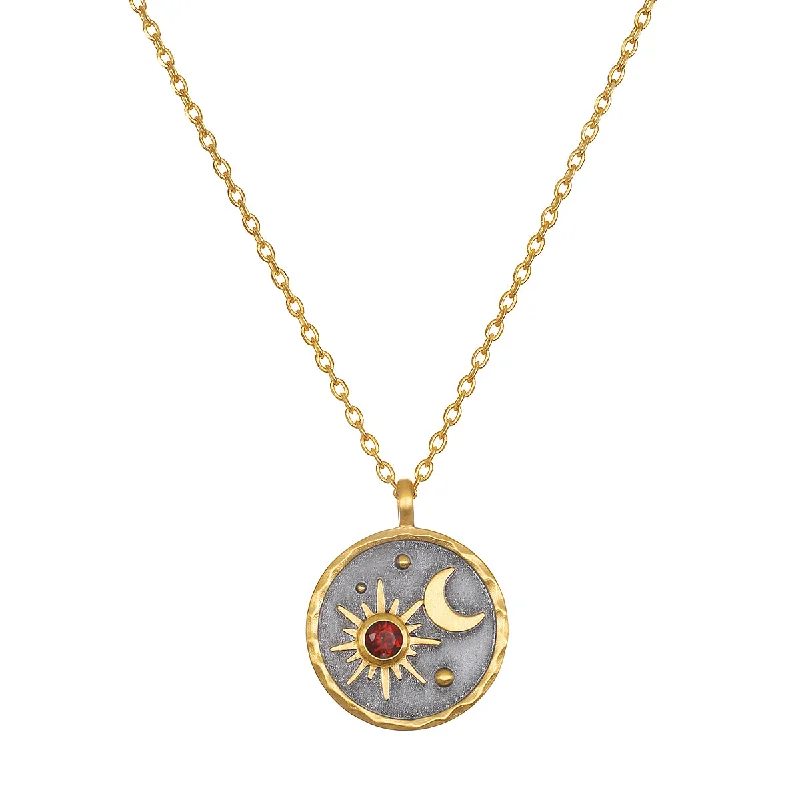 Best necklaces and pendants with vintage coin pendants for a unique accessory-Celestial Birthstone Necklace - January