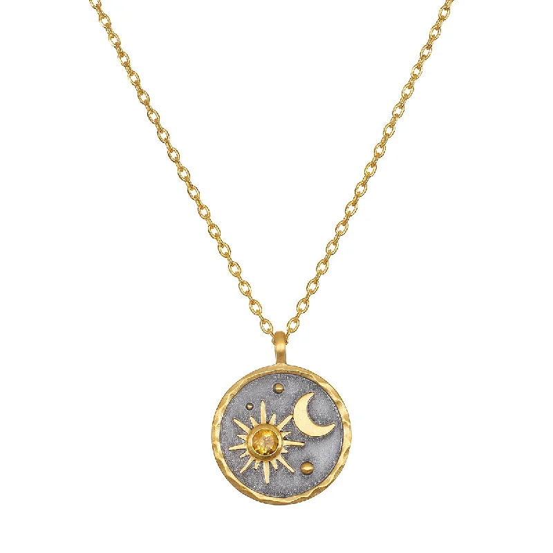 Best necklaces and pendants with glowing moonstone for an ethereal glow-Celestial Birthstone Necklace - November