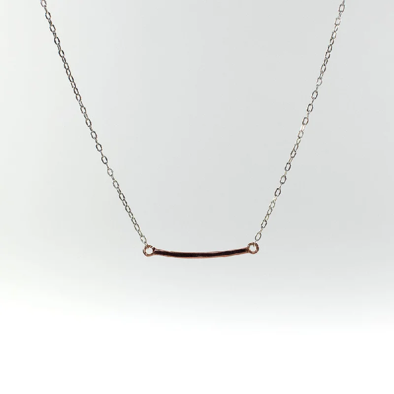 Best necklaces and pendants with layered designs for a chic, stacked look-Rose Gold Vermeil Mini Curve Necklace