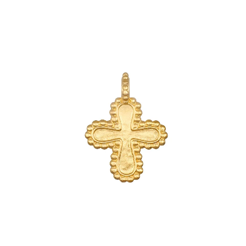 Necklaces and pendants with personalized charms for a custom piece of jewelry-Faithful Cross Charm