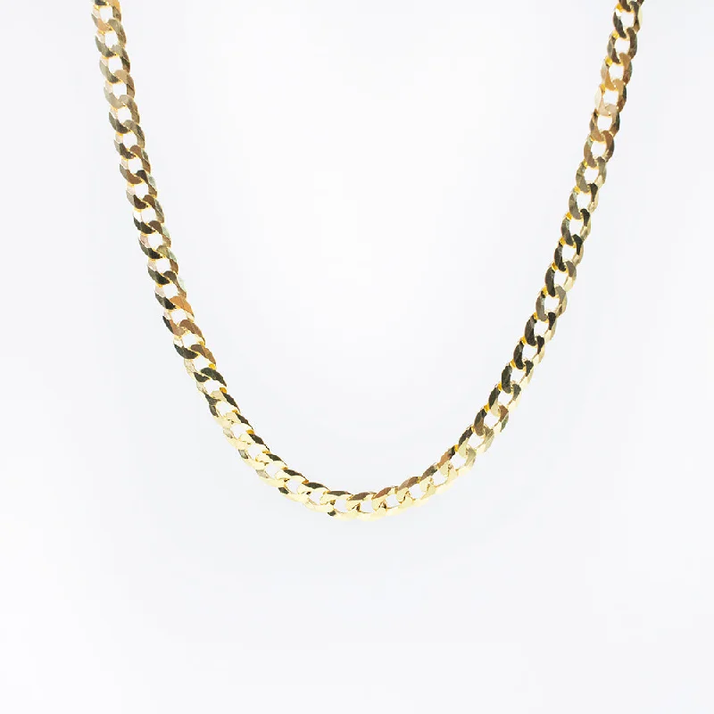 Beautiful necklaces and pendants with diamond halo settings for extra brilliance-Gold Plated Flat Curb Choker