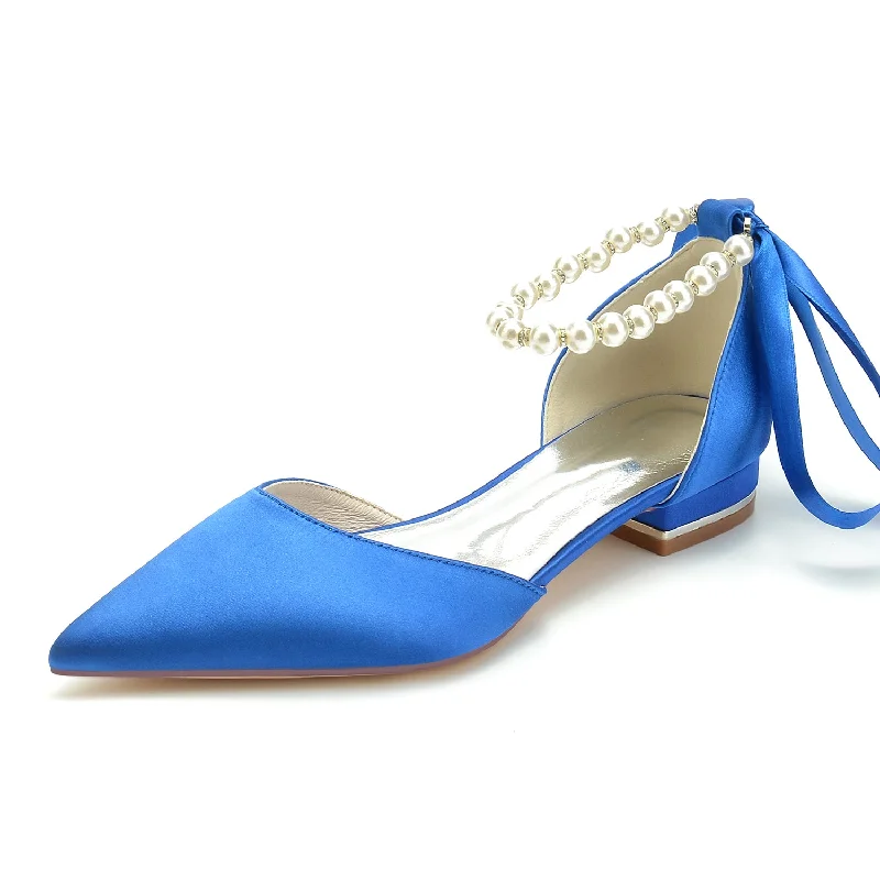 Best necklaces and pendants with seashell designs for a tropical, beachy vibe-Flat Heel 2.5cm Silk-Like Shoes CK0258