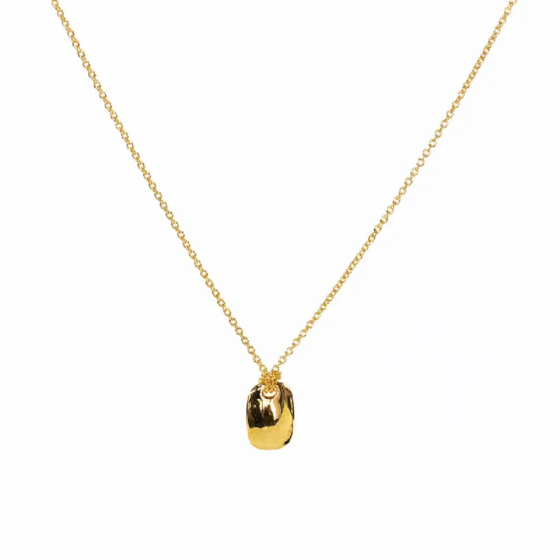 Best necklaces and pendants with butterfly pendants for a delicate, light style-Gold Vermeil Chiclet Necklace