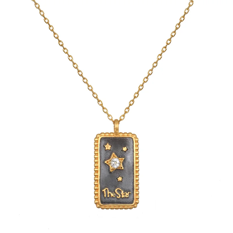 Best necklaces and pendants with art deco elements for a vintage, glamorous design-Guide to Inspiration Star Tarot Necklace