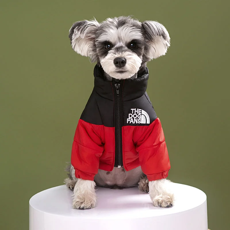 Necklaces and pendants with leaf-shaped designs for an earthy, organic feel-Large dog ski suit matching color down jacket pet supplies 830802101219