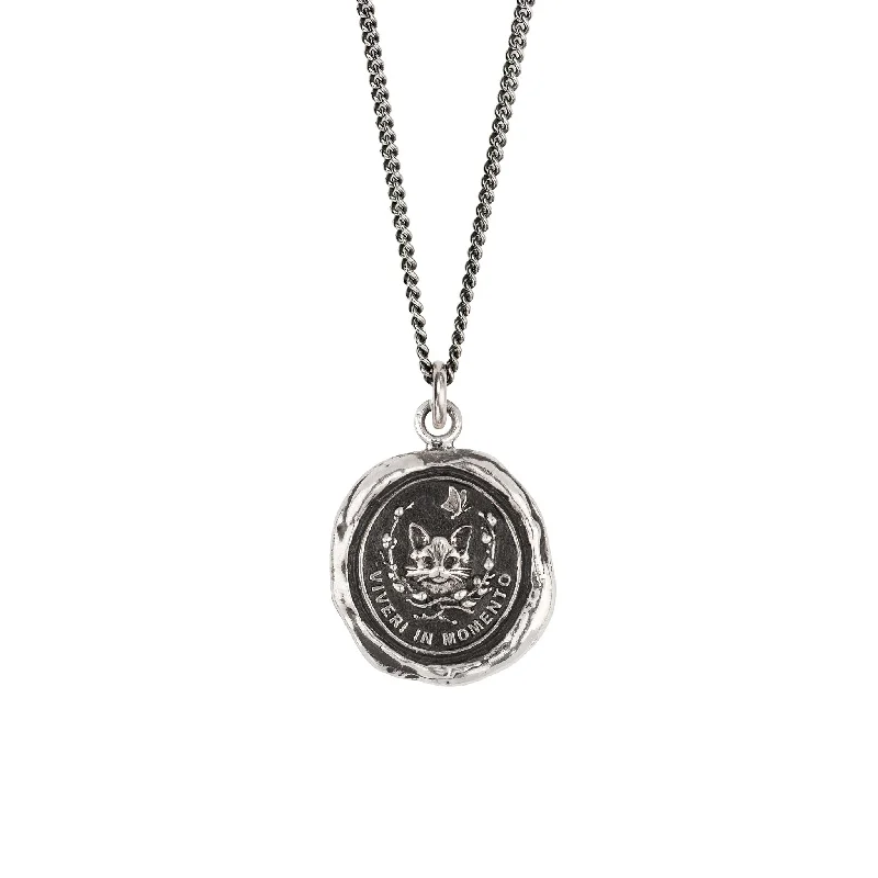 Best necklaces and pendants with sterling silver for an affordable yet stylish choice-Live In The Moment