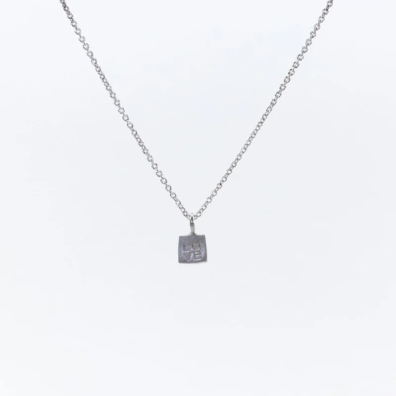 Best necklaces and pendants with butterfly pendants for a delicate, light style-Love Single Cube Necklace