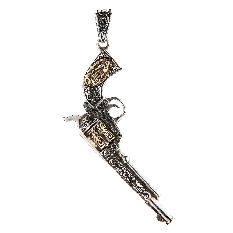 Best necklaces and pendants with adjustable chains for a customizable fit-Mexican Gun Sterling Silver Pendant