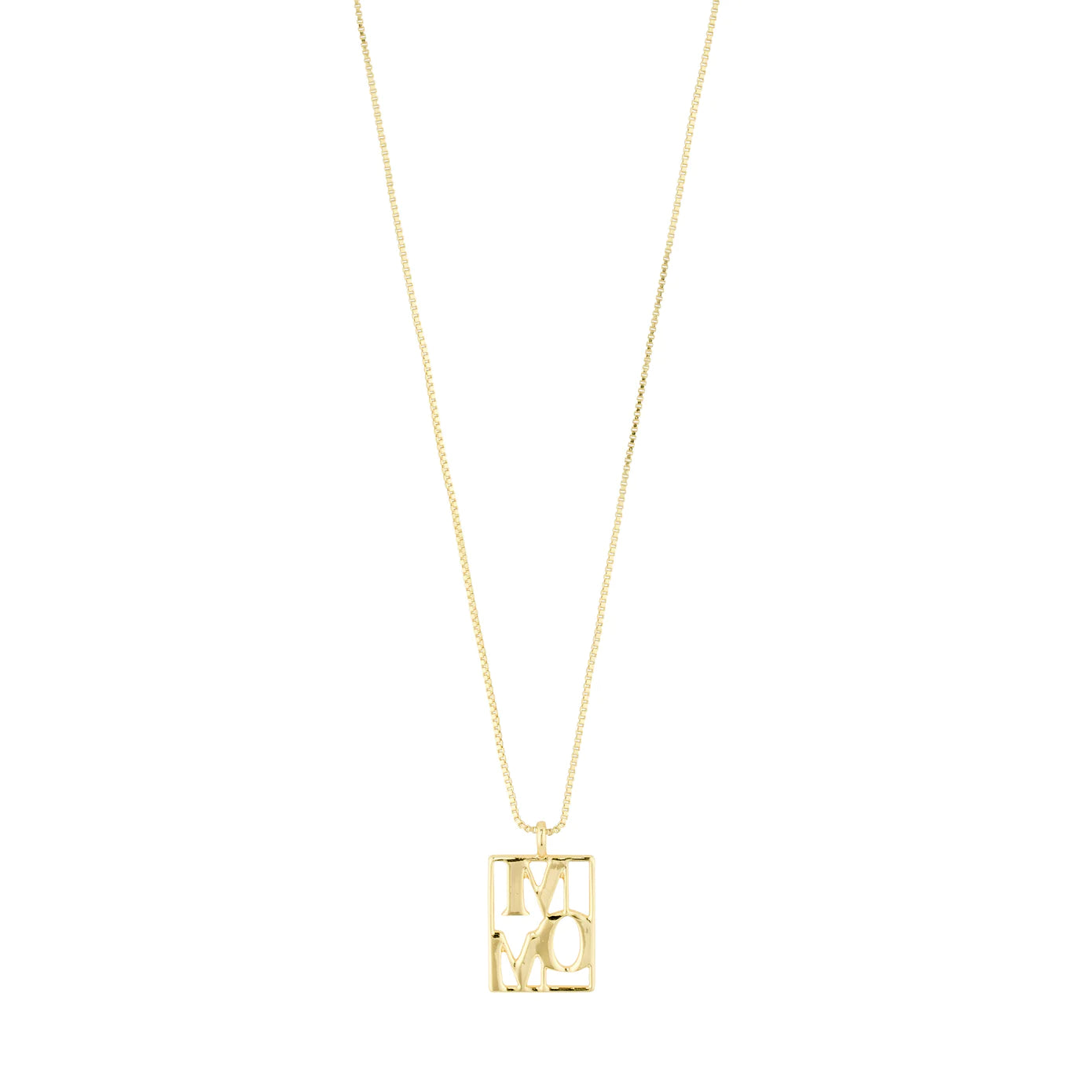 Best necklaces and pendants with cross pendants for a spiritual, meaningful symbol-Mom Tag Gold Plated Necklace