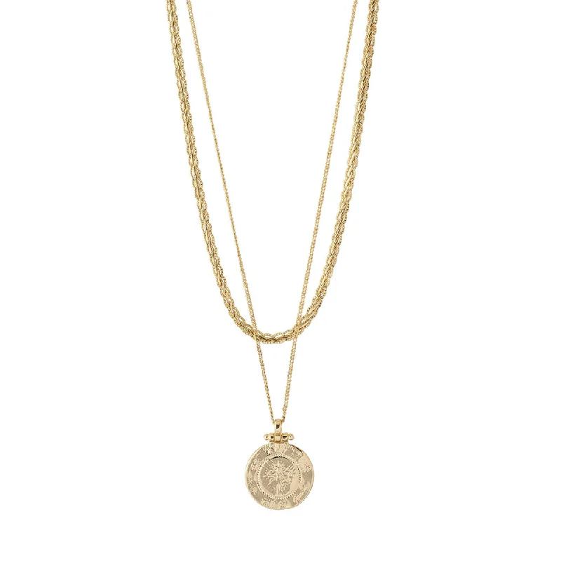 Elegant necklaces and pendants with infinity symbols for timeless designs-Nomad Gold Plated Necklace