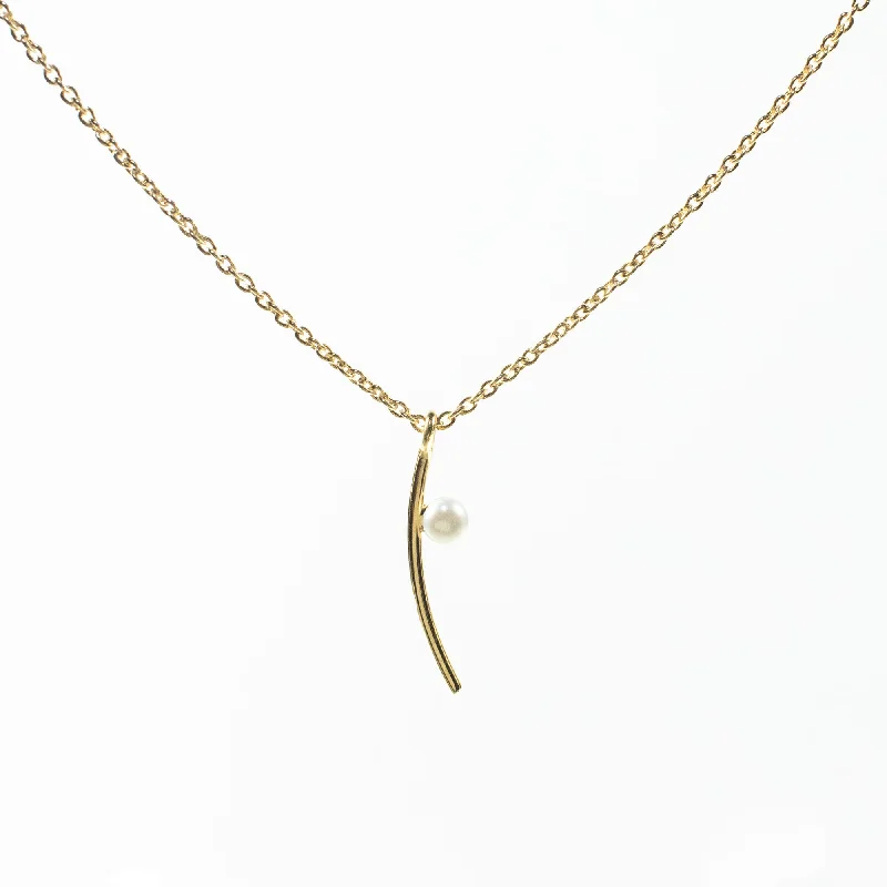 Elegant necklaces and pendants with diamond accents for added sparkle-Gold Nymph Necklace