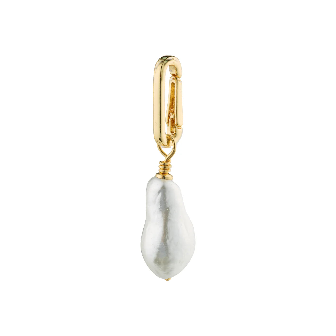 Best necklaces and pendants with black diamonds for an edgy, bold statement-Pearl Gold Plated Charm