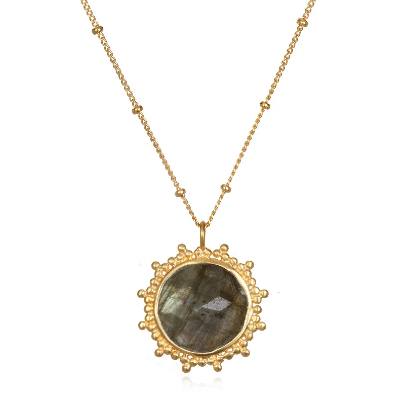 Necklaces and pendants with lock and key designs for a symbolic gesture-Pursue Your Truth Labradorite Necklace