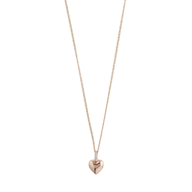 Best necklaces and pendants with zodiac signs for a celestial, astrology-inspired vibe-Sophia Rose Gold Plated Crystal Necklace