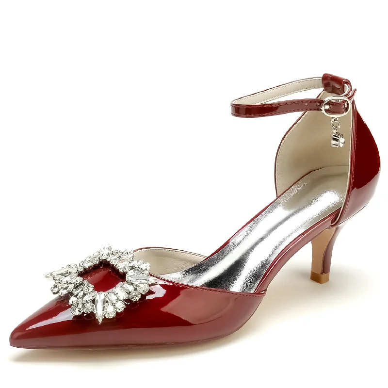 Unique necklaces and pendants with gemstones for a colorful and vibrant statement-Stiletto Heel 6cm Patent Leather Shoes CK0234