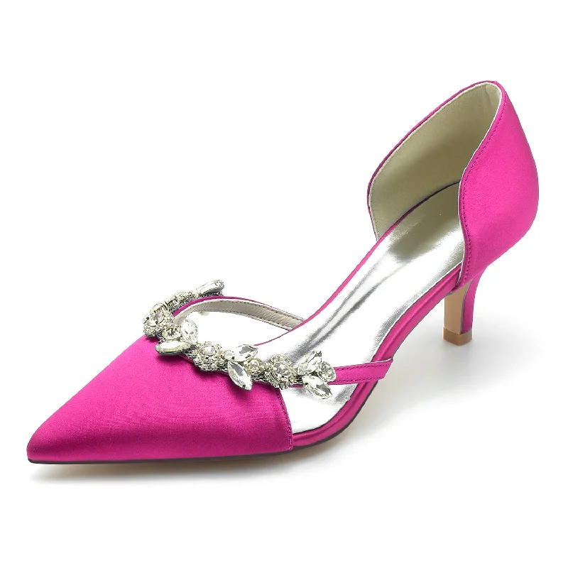 Stunning necklaces and pendants with ruby gemstones for a luxurious red hue-Stiletto Heel 6cm Silk-Like Shoes CK0210