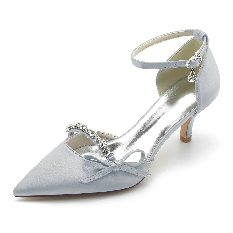 Necklaces and pendants with clear quartz for a pure and radiant look-Stiletto Heel 6cm Silk-Like Shoes CK0213