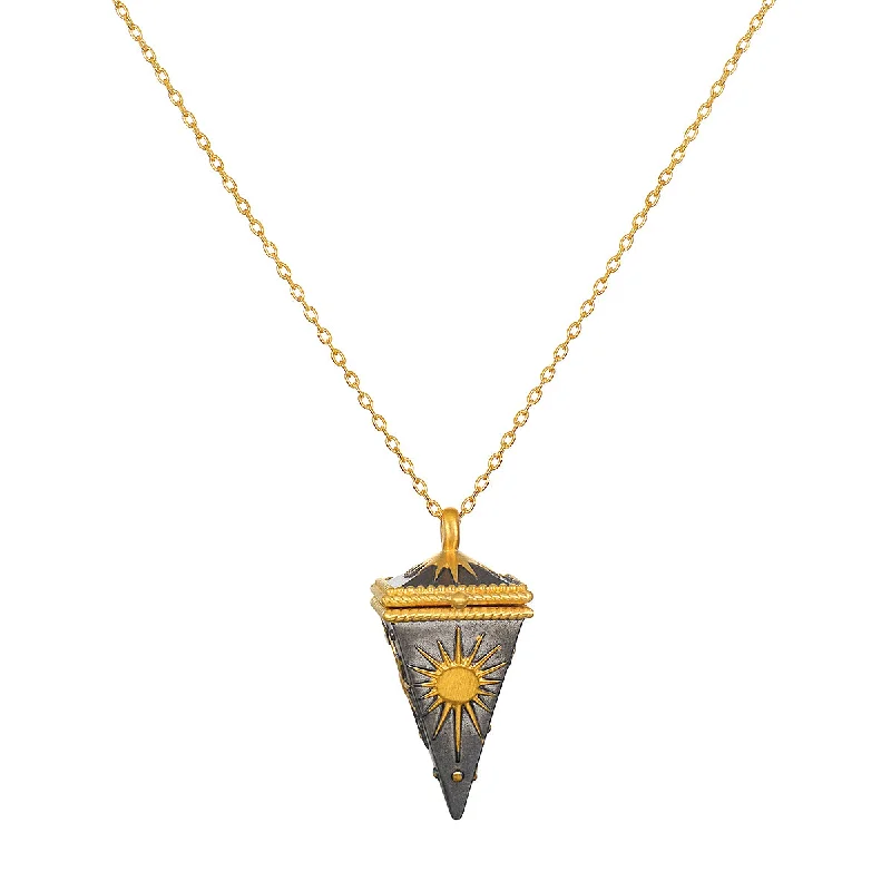 Necklaces and pendants with engraved messages for a deeply personal, sentimental gift-True North Pendulum Necklace